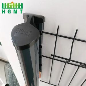 Residential Green Powder Coated Triangle Designs Security 3D Fence Panel