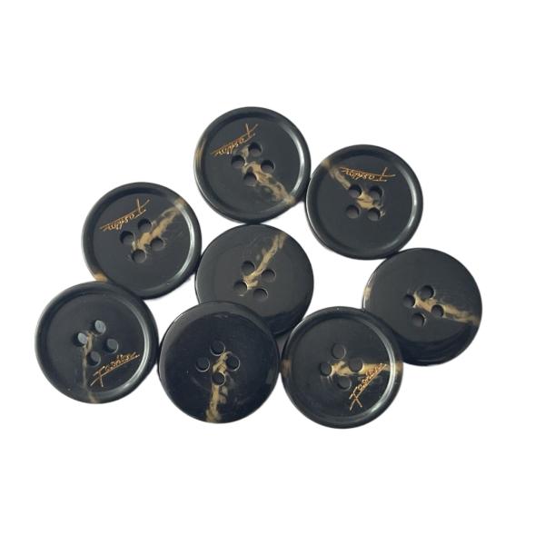 32L Plastic Coat Buttons Painting Color On Logo Use For Coat Sweater