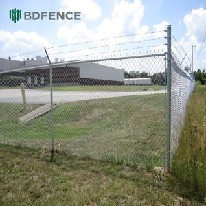 Trash Area Odor Control Plastic Coated Chain Link Fence