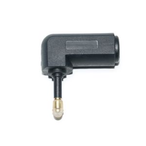Toslink Optical 90 Degree Right Angle Audio Cable Extension Adapter Stereo Audio