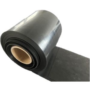 Elastic Industrial Black Smooth Conductive Silicone Rubber Sheet Thickness 3mm