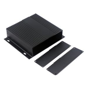 Al6063-T5 Extruded Pcb Aluminum Profile Enclosure With 2pcs Baffle