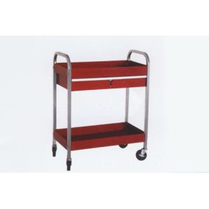 Cheap Red High Glossy Rolling Tool Cart / Garage Trolley with Brakes For Garage Hand Tools for sale