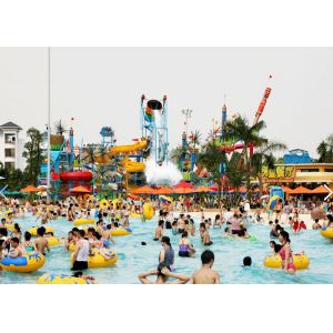 Medium Aqua Playground Water House , Commercial Water Park Equipment With Slide