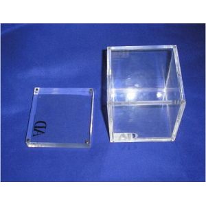 customized clear Acrylic box with lid acrylic storage box