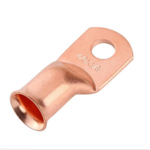 600v to 35 KV AWG Battery Tubular Cable Lug with Bell-end / Purple Copper Ring