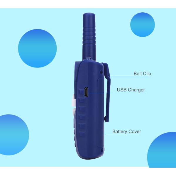 Mini 3-5km Long Range Walkie Talkie Radio Kids 3 Channels 0.5W With Flashlight