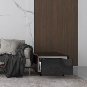 2024 Smart Coffee Table Multi-Function Furniture with Mini Fridge and Wireless