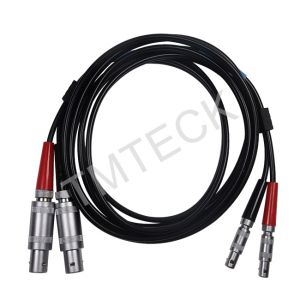 Dual LEMO 00 To LEMO 1 NDT Ultrasonic Transducer Cables