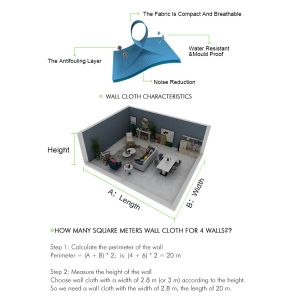 Non Woven Fabric Wall Covering ISO9001 Formaldehyde Reduction