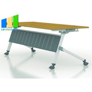 Office Furniture And School Desk Foldable Training Room Table With Wheels