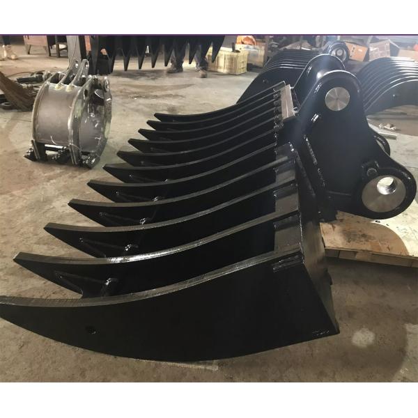 Quality Heavy Duty Steel Excavator Brush Rake With Customizable Color Options And Standard Shape Tines wholesale