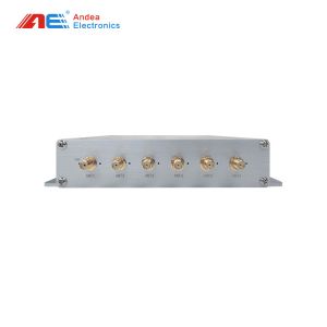 ISO18000-3M1 Long Range RFID Reader RF Power 1 - 8W With Six Channels
