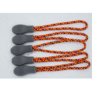 3D Raised Logo TPU Plastic Zipper Puller OEKO Rubber Zip Puller