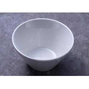 LFGB Porcelain Bevel Round Serving Bowl For Event Restaurant