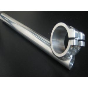 Silver Anodized Motorcycle clip-ons Handlebar for CNC Motorcycle Parts
