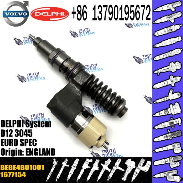 diesel fuel injector 1677154, BEBE4B01001 FOR VOL Trucks FH 12 D12A340, D12A420,