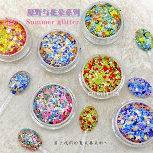 ODM PET Hexagonal Glitter Mix Sequin For Nails Christmas Halloween Craft In Bulk