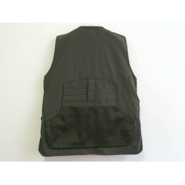 Hunting vest, taslan fabric, water proof function, S-3XL, olive, green color