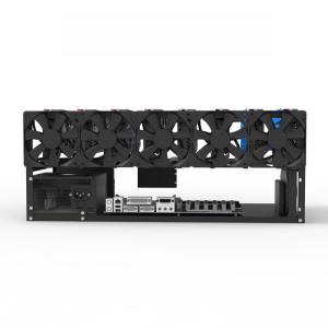Cheap Good Cooling Open Air Mining Rig Frame, Steel Mining Frame Rig, 6GPU Crypto Coin Mining 8GPU (Black) for sale