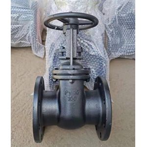 Py10 rising stem GOST cast iron gate valve