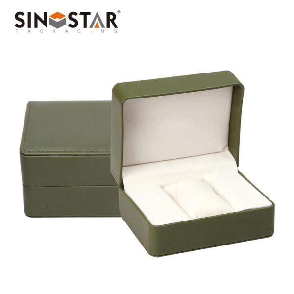 Leather Watch Presentation Case OEM Order Accept and Gold Hot Stamping Surface