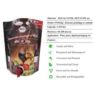 Wine Juice Bag in box packaging 3l 5l 10l plastic wine bags,Fruit Juice Beverage