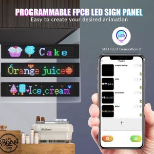 App Control LED Sign Board for Cars Scrolling Text Digital Display Matrix Panel