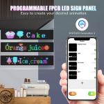 Long Lifespan LED Display Panel for Car Rear Window RGB APP Control and Text