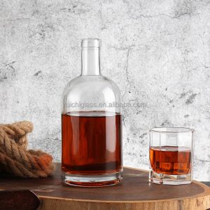 Super Flint Glass Round Whiskey Brandy Rum Gin Tequila Clear Cocktail Glass with