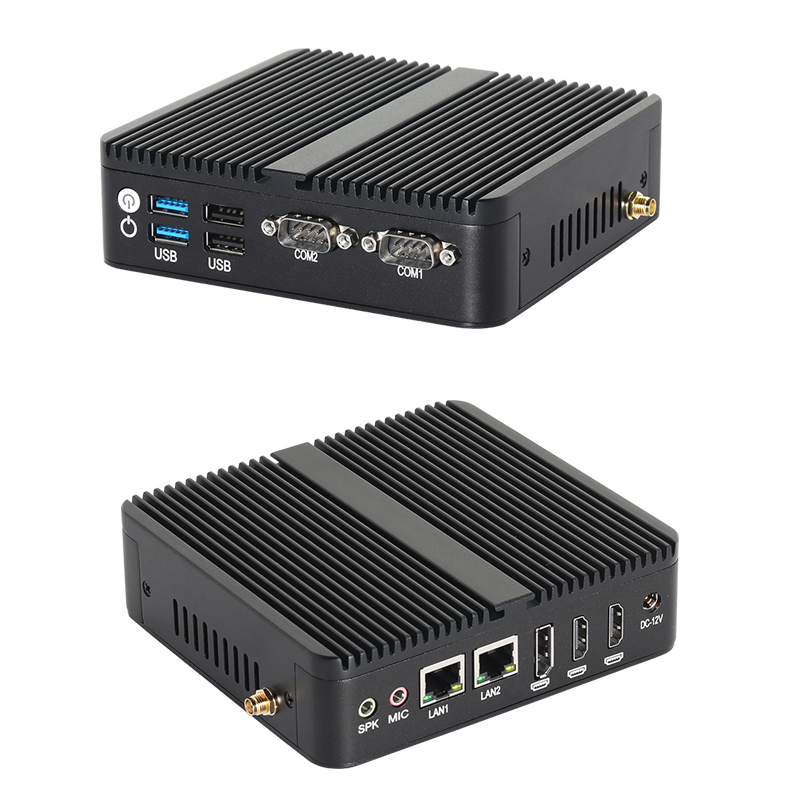 Intel Celeron J6412 Processor With DDR4 16GB RAM and 2 HD Industrial Fanless PC