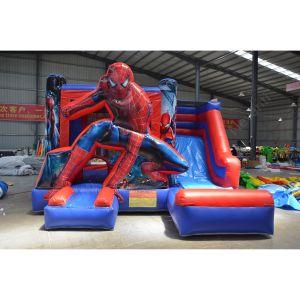 Spider Man Bouncer Inflatable Castle for Kids Party Jumping Logo Custom Logo