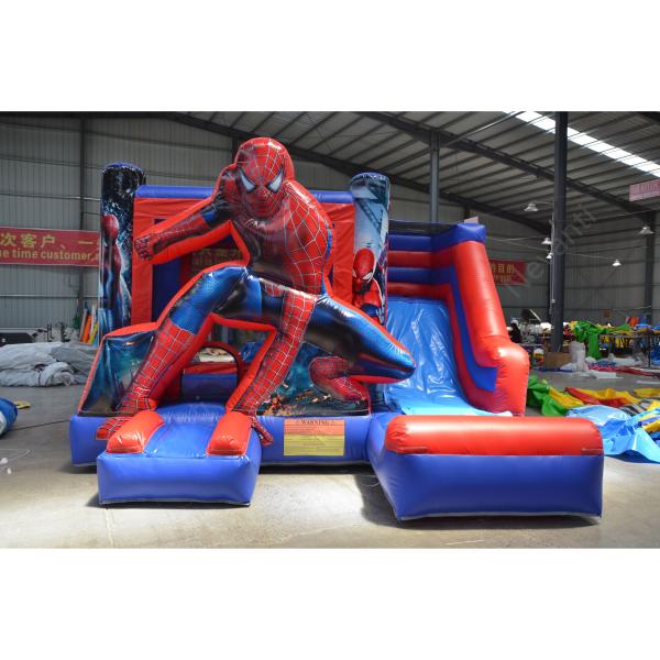 Spider Man Bouncer Inflatable Castle for Kids Party Jumping Logo Custom Logo