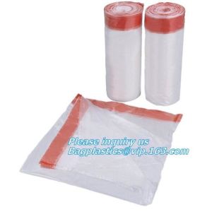Customized biodegradable compostable Drawstring garbage bag, compostable garbage