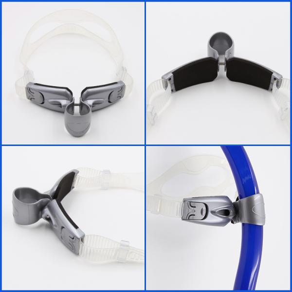 Black Diving Snorkel 427 Mm Length One Way Valve , Energy Saving Design