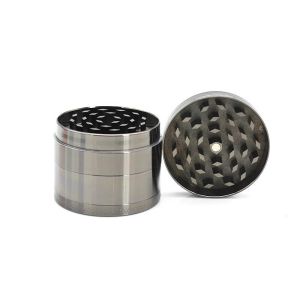 50 Mm Flat Metal Wed Dry Herb Grinder With Storage Collection Functions