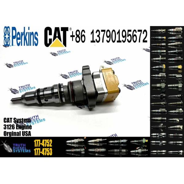 Quality Original Excavator Injector 177-4752 178-6342 10R-1257 Fuel Common Rail Engine 3126B for Caterpillar D5N D6N Cat938G Cat120H wholesale