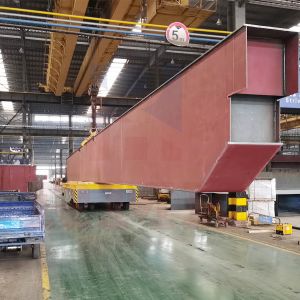 Precast Concrete Structure Transfer Trolley 50T Trackless Transfer Cart