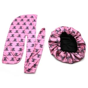 Luxury Famous Hair Accessories Bonnet Durag Set