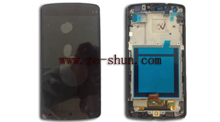 High Resolution Cell Phone LCD Screen Replacement For LG D820/D821 Complete Black