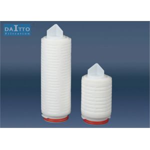 China Hydrophilic PVDF Pleated Filter Cartridge Excellent Applicability With Silicone O - Rings on sale