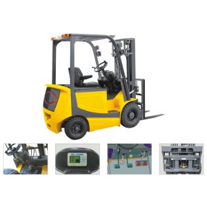 China Hydraulic Operating Four Wheel Electric Forklift 1760mm Turning Radius on sale