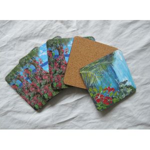 Wholesale 10*10cm Square Blank MDF coaster with white top for DIY printing