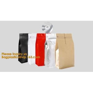 Biodegradable foil pouch standing up spice bag Clear Window Food Packaging Bag