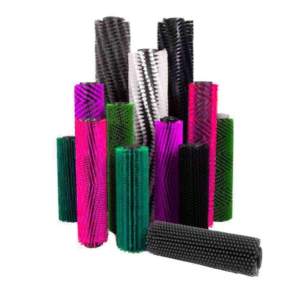 Quality Synthetic Pvc Core Nylon Bristle Cylindrical Roller Brush wholesale