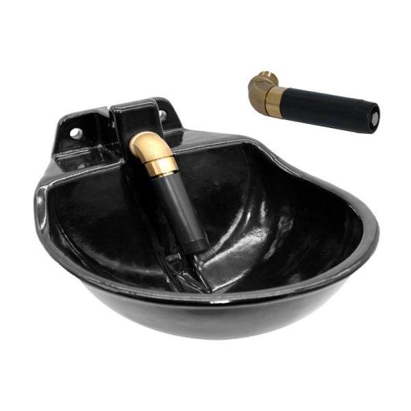 Quality Durable Cast Iron Cattle Water Bowls Easy Cleaning Enameled Surface wholesale