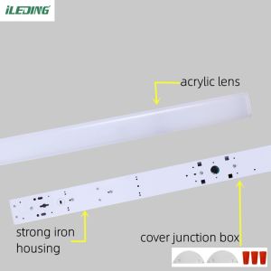Sensor Control 2FT 4FT 8FT Led Linear Batten Strip Light 35w 46w 65w Shop Light