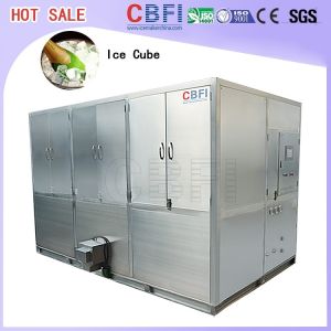 Commercial Ice Maker / Ice Cube Making Machine With PLC Central Program Control