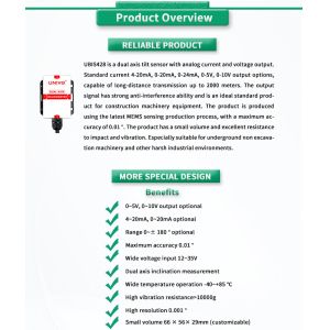 Industrial Grade UNIVO UBIS-428Y Inclination Sensor for High Precision Angle