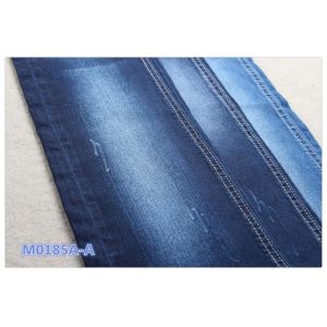 China 9oz Slub Style Indigo Woven 98 Cotton 2 Elastane Fabric Denim Jeans Material on sale